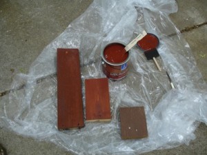 Samples of the New Stain Color