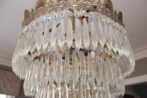 Before - super dirty chandelier